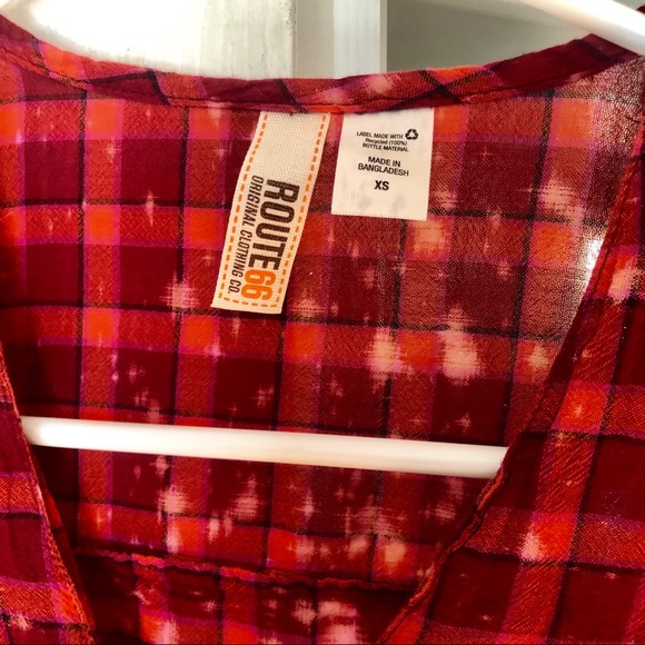 *Sold on Facebook* Acid Wash Plaid XS - Picture 4 of 6